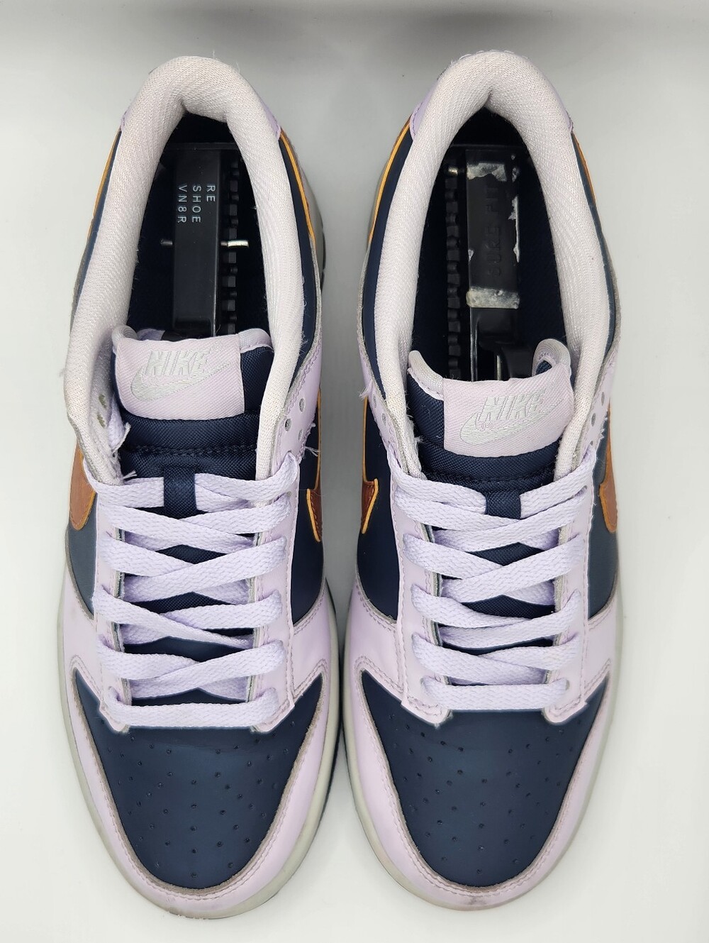 Nike Kids Navy Blue Lavender and Copper Low-Top Sneakers